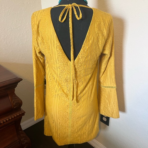 Boutique Gold Dress sz M - Picture 4 of 4